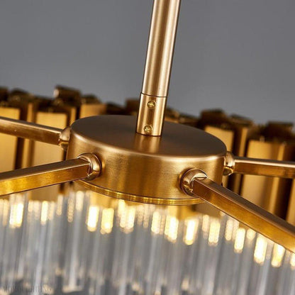 Kubica Round Crystal Chandelier-Nobipets