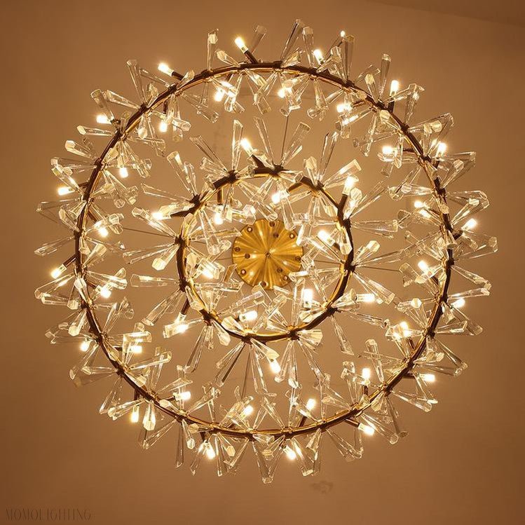 Kylia 2 Tier Ring Crystal Chandelier 60”-Nobipets