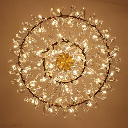 Kylia 2 Tier Ring Crystal Chandelier 60”-Nobipets