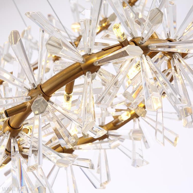 Kylia 2 Tier Ring Crystal Chandelier 60”-Nobipets