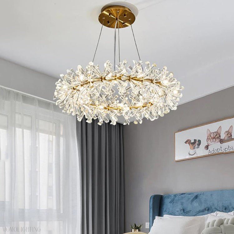 Kylia 2 Tier Ring Crystal Chandelier 60”-Nobipets