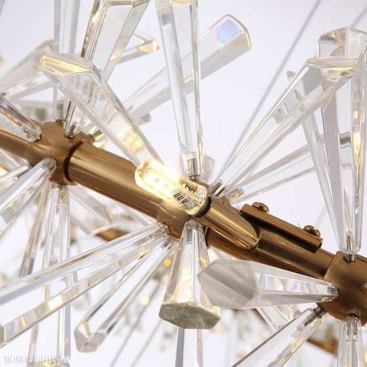 Kylia Ring Crystal Chandelier-Nobipets