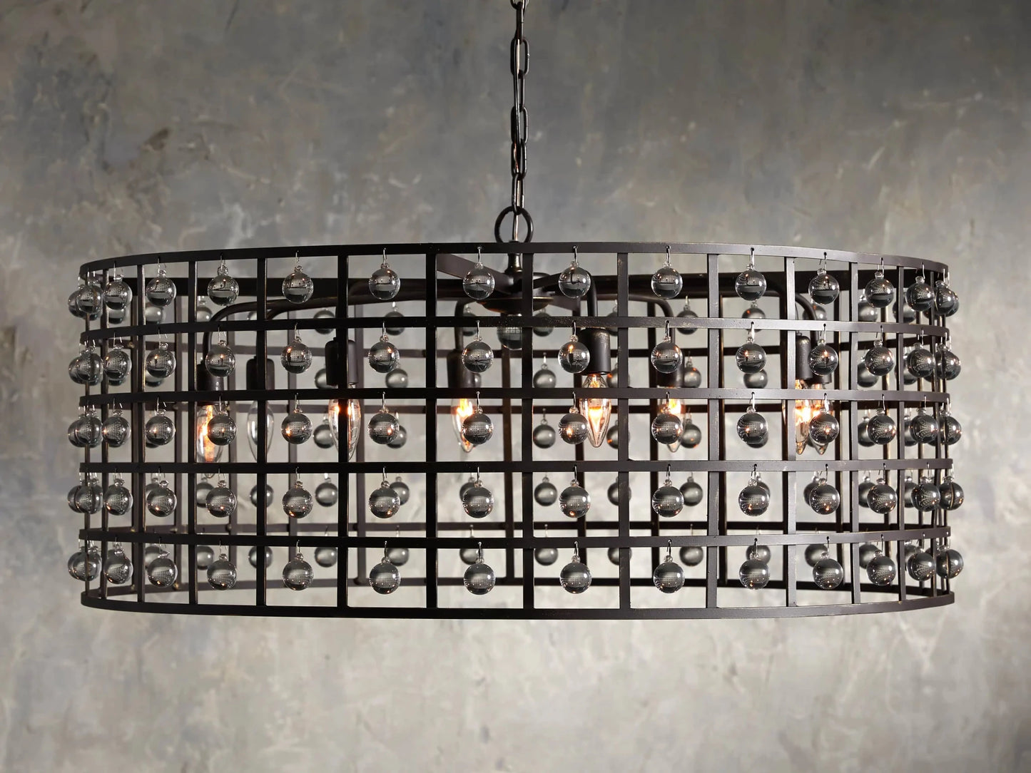 La Cage Round Chandelier 6/8/12 Light-Nobipets