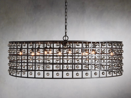 La Cage Round Chandelier 6/8/12 Light-Nobipets