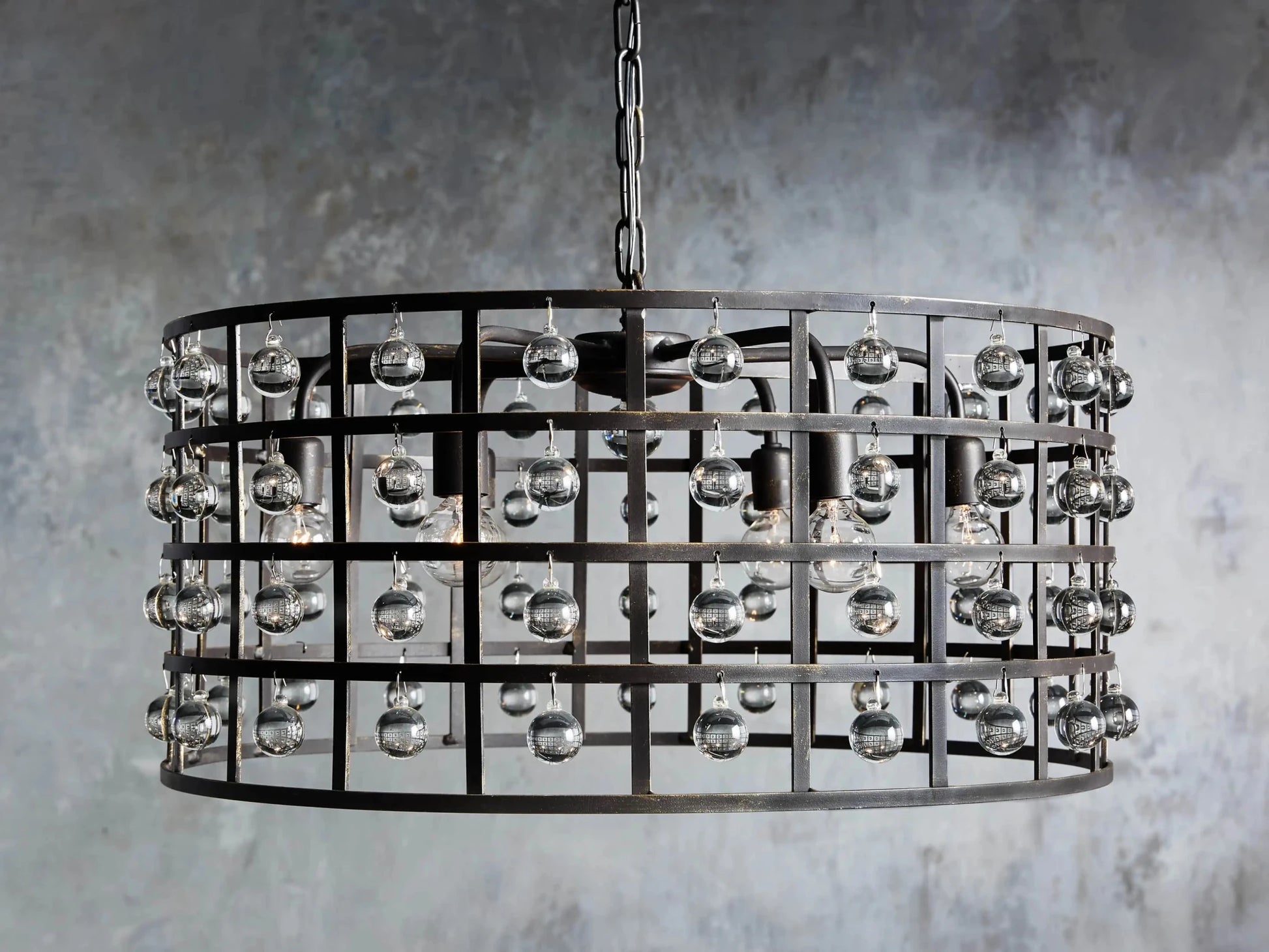 La Cage Round Chandelier 6/8/12 Light-Nobipets