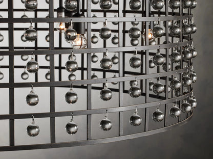 La Cage Round Chandelier 6/8/12 Light-Nobipets