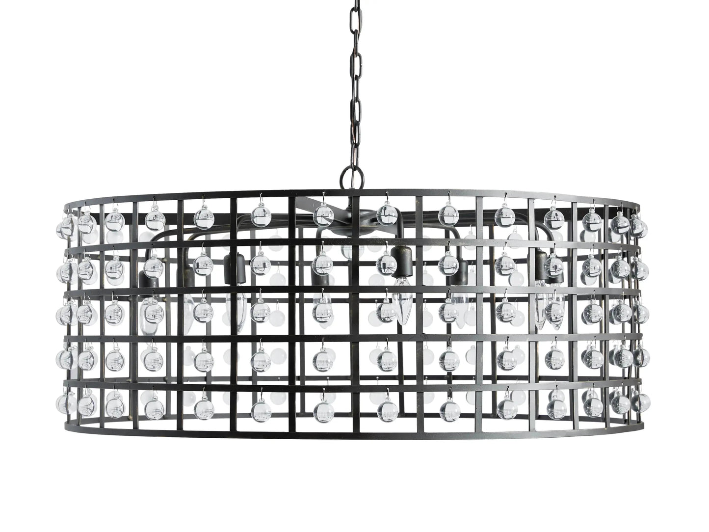 La Cage Round Chandelier 6/8/12 Light-Nobipets