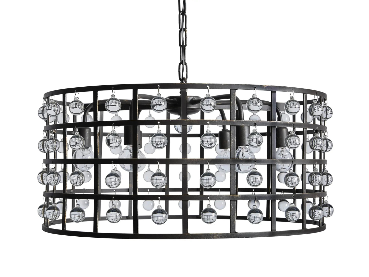 La Cage Round Chandelier 6/8/12 Light-Nobipets