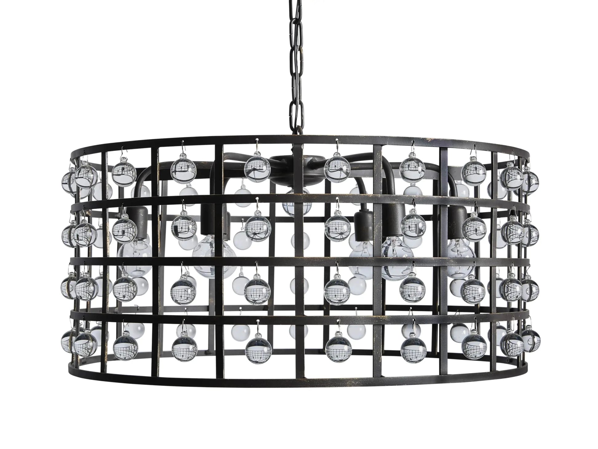 La Cage Round Chandelier 6/8/12 Light-Nobipets