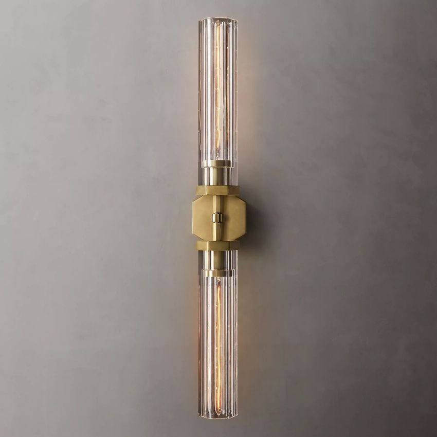 Lambe Hexagonal Grand Linear Wall Sconce 31"W