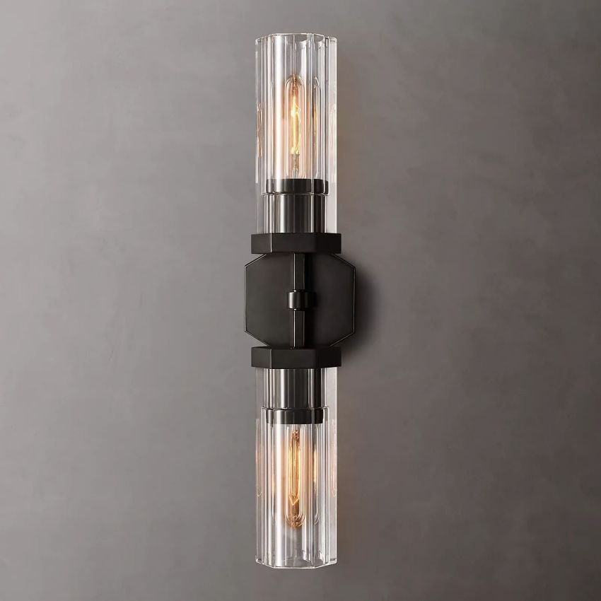 Lambe Hexagonal Linear Wall Sconce 19½"W