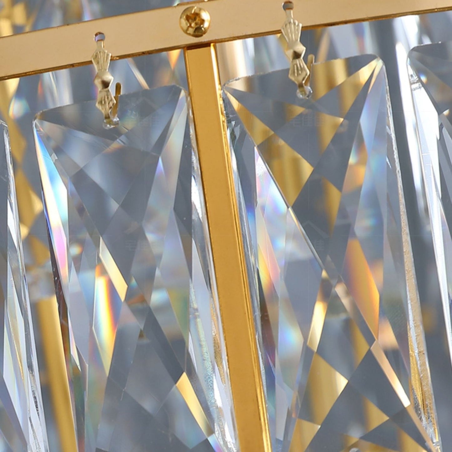 Large Staircase Crystal Chandelier Living Room Ceiling Light Fixture For Hotel Entrance In Gold Finish-Nobipets