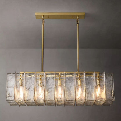 Lattic Rectangle Chandelier 49"-Nobipets