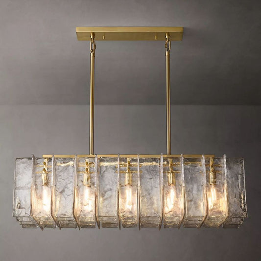 Lattic Rectangle Chandelier 49"-Nobipets
