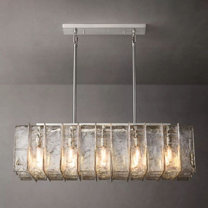 Lattic Rectangle Chandelier 49"-Nobipets