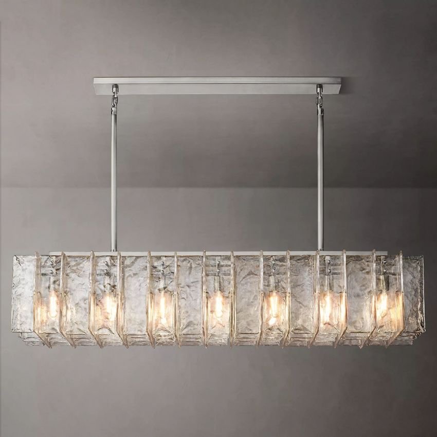 Lattic Rectangle Chandelier 67"-Nobipets