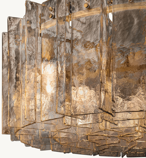 Lattic Round Glass Chandelier 48"-Nobipets