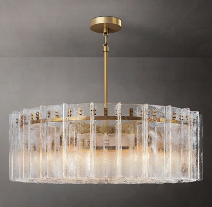 Lattic Round Glass Chandelier 48"-Nobipets