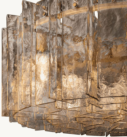 Lattic Round Glass Chandelier 48"-Nobipets