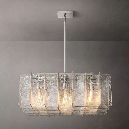 Lattic Square Chandelier 37"-Nobipets