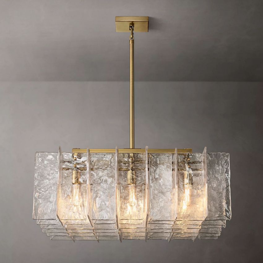 Lattic Square Chandelier 37"-Nobipets