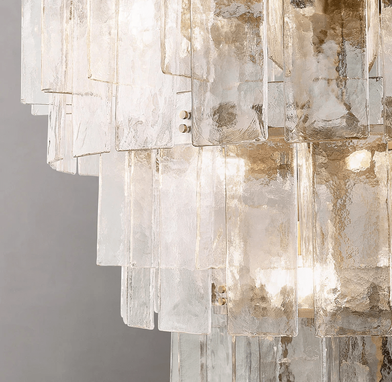 Lattic Tired Glass Chandelier 47"-Nobipets