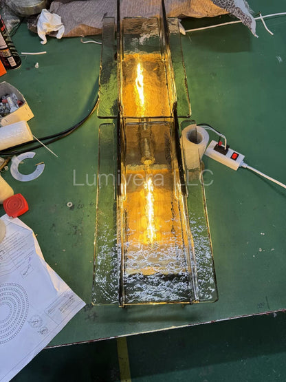 Lattica Glass Sconce 30"