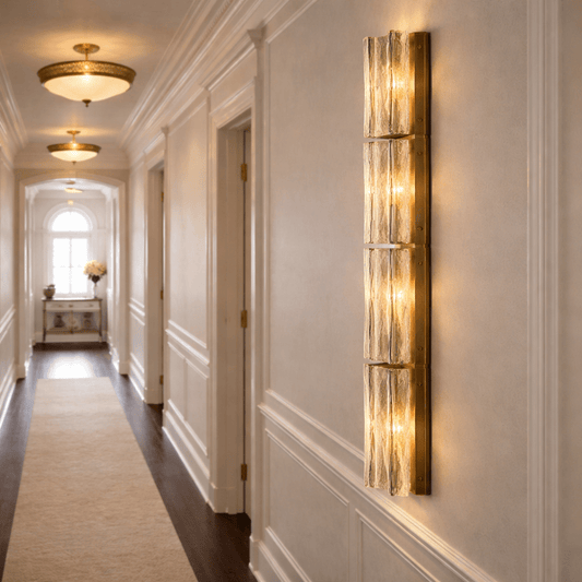 Lattica Smoke Glass Grand Sconce