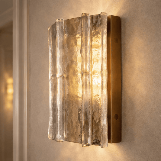 Lattica Smoke Glass Sconce