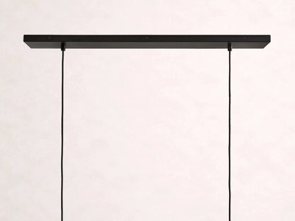 Lena Linear Wood Glass Chandelier 47'' 62" 72"L