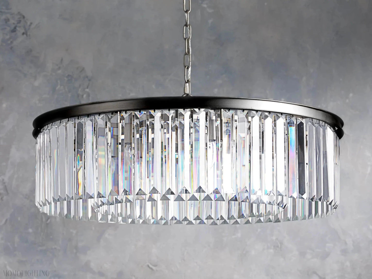 Leyland Round Chandelier-Nobipets