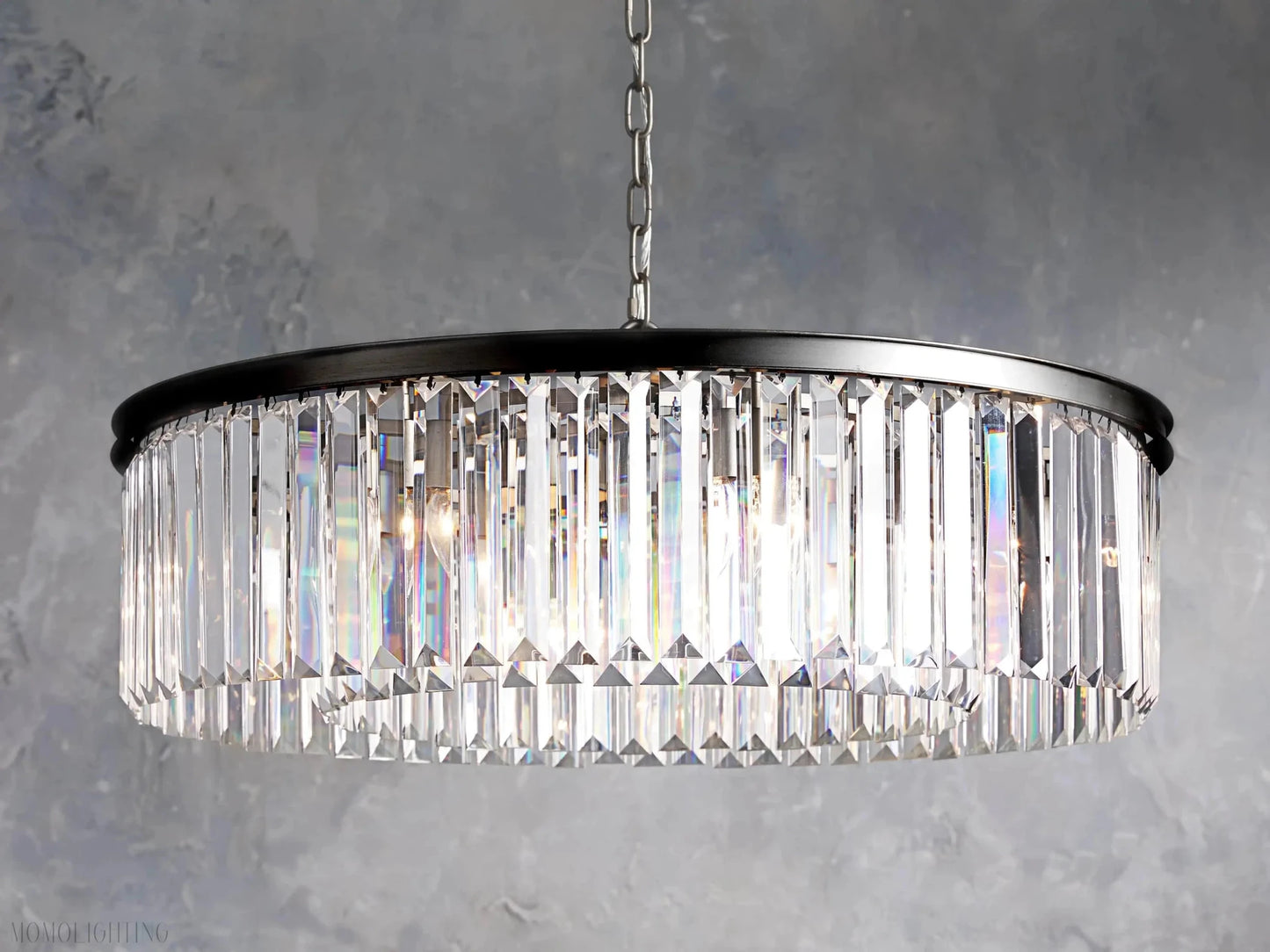 Leyland Round Chandelier-Nobipets