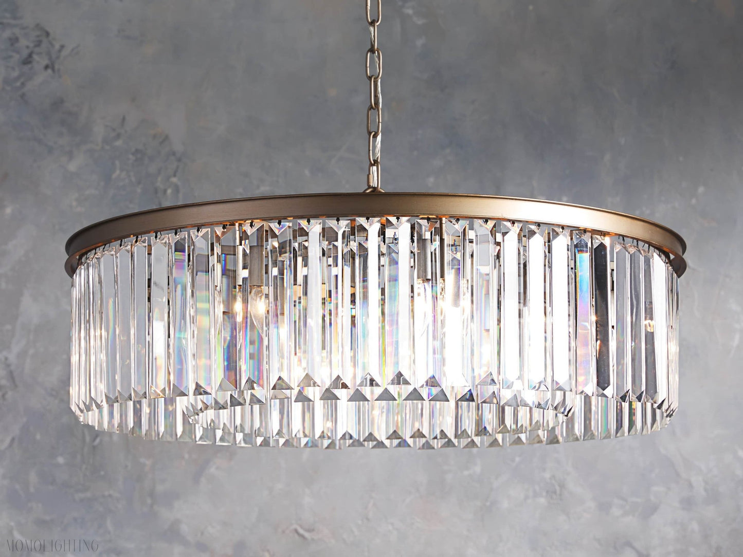 Leyland Round Chandelier-Nobipets
