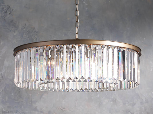 Leyland Round Chandelier-Nobipets