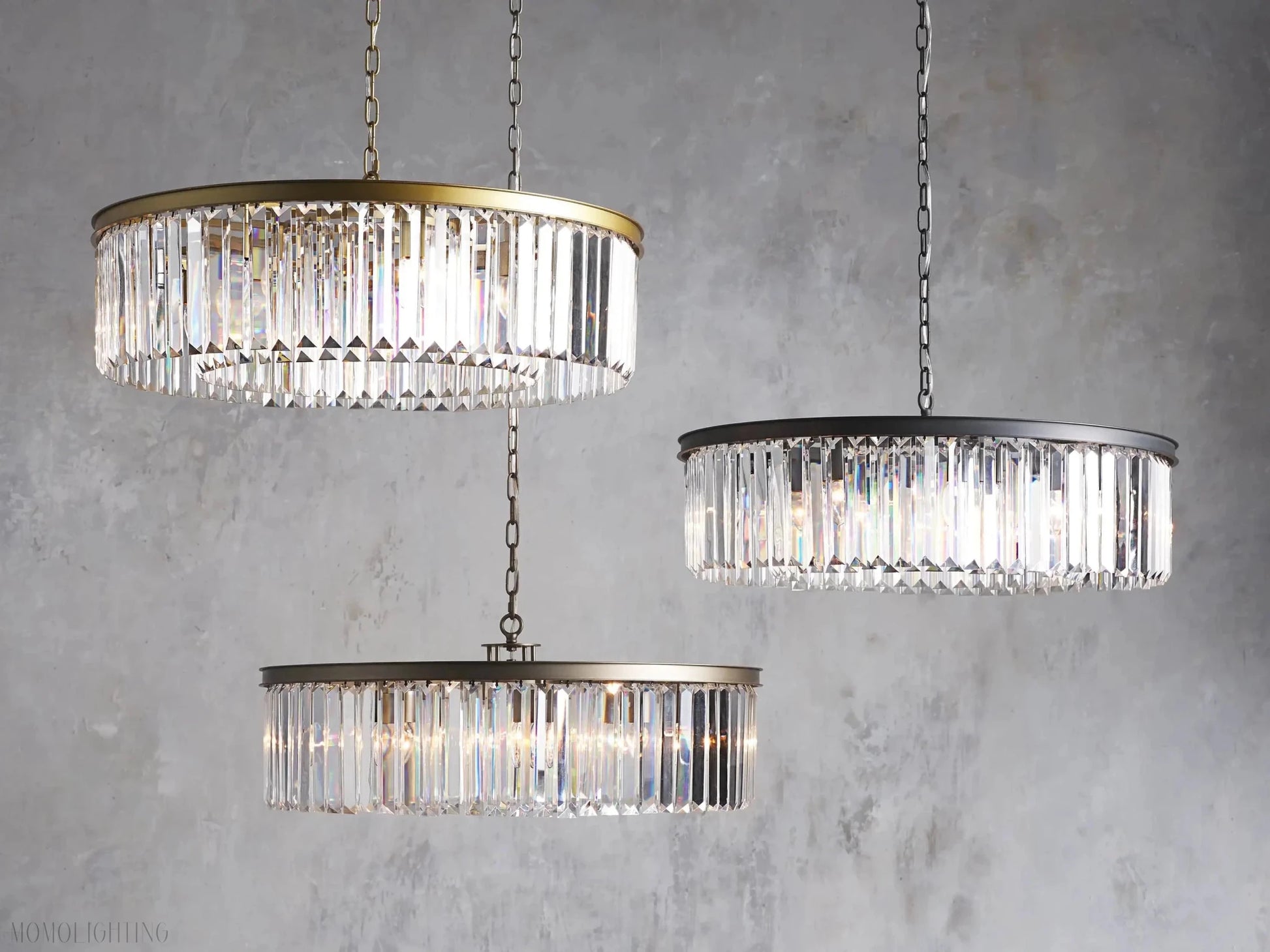 Leyland Round Chandelier-Nobipets