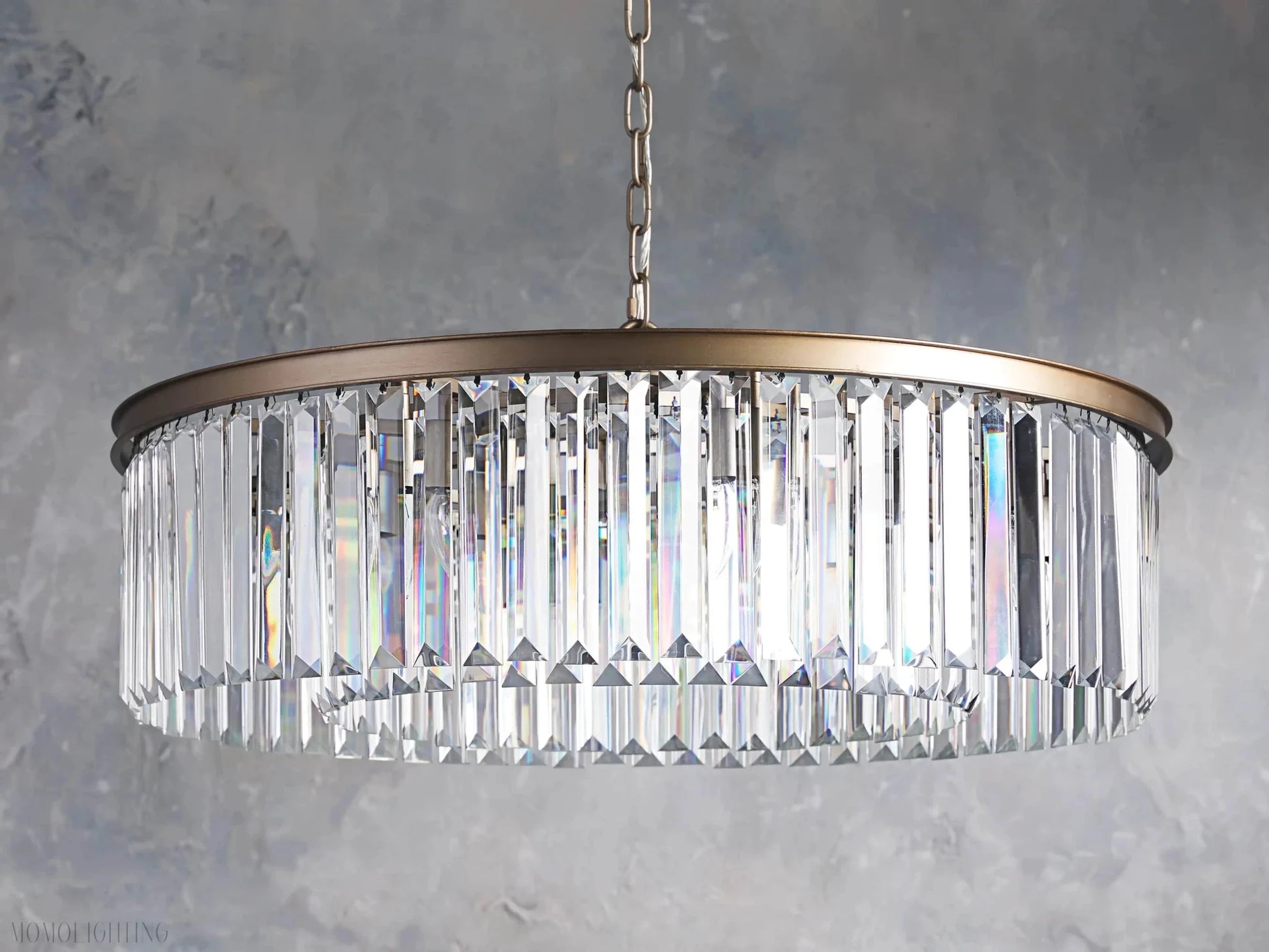 Leyland Round Chandelier-Nobipets