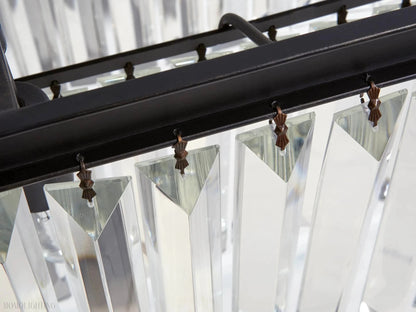 Leyland Tiered Rectangular Chandelier-Nobipets