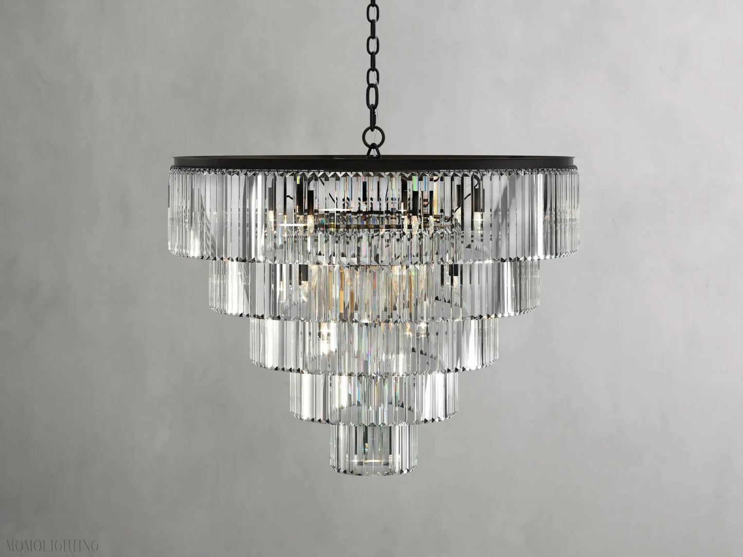 Leyland Tiered Round Chandelier-Nobipets