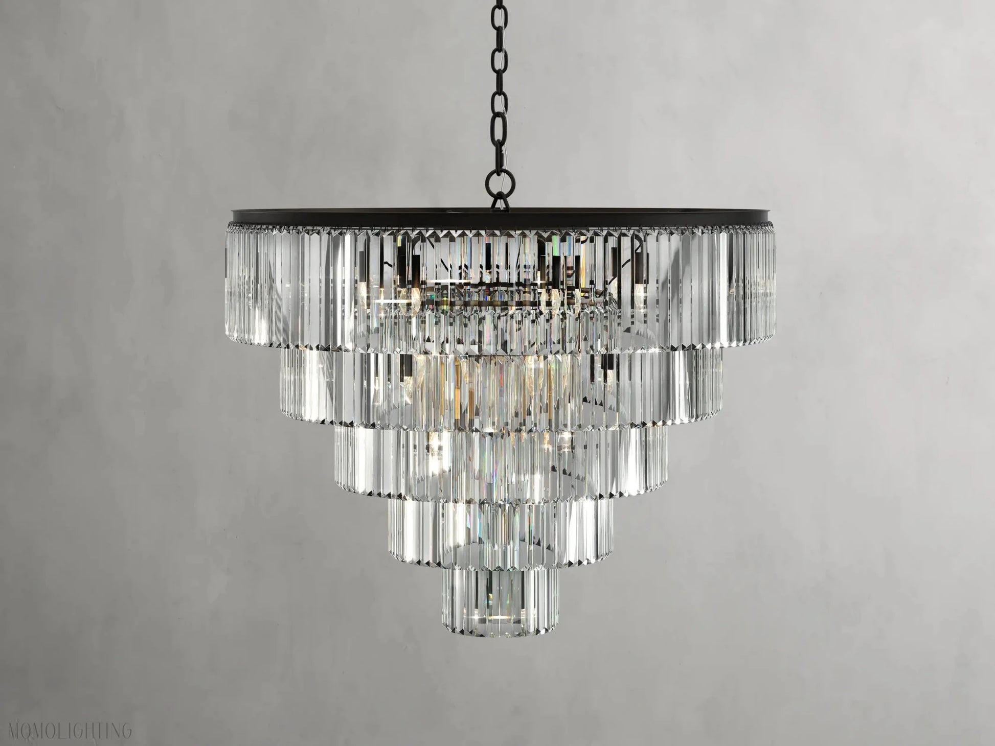 Leyland Tiered Round Chandelier-Nobipets