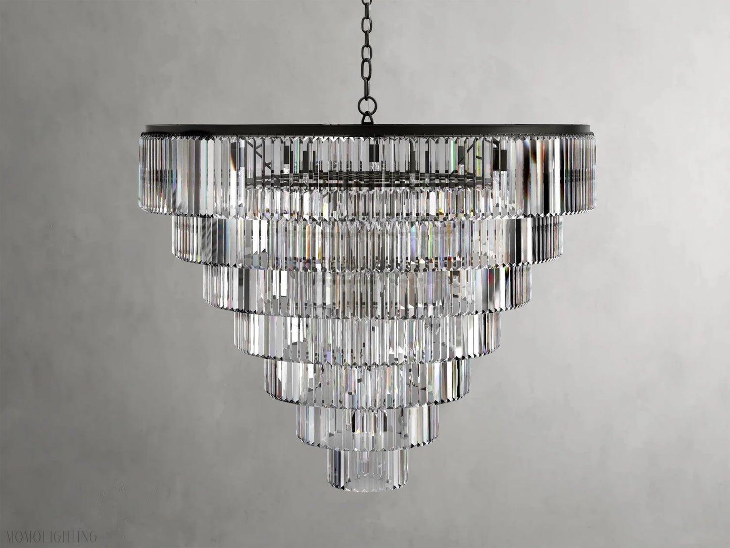 Leyland Tiered Round Chandelier-Nobipets
