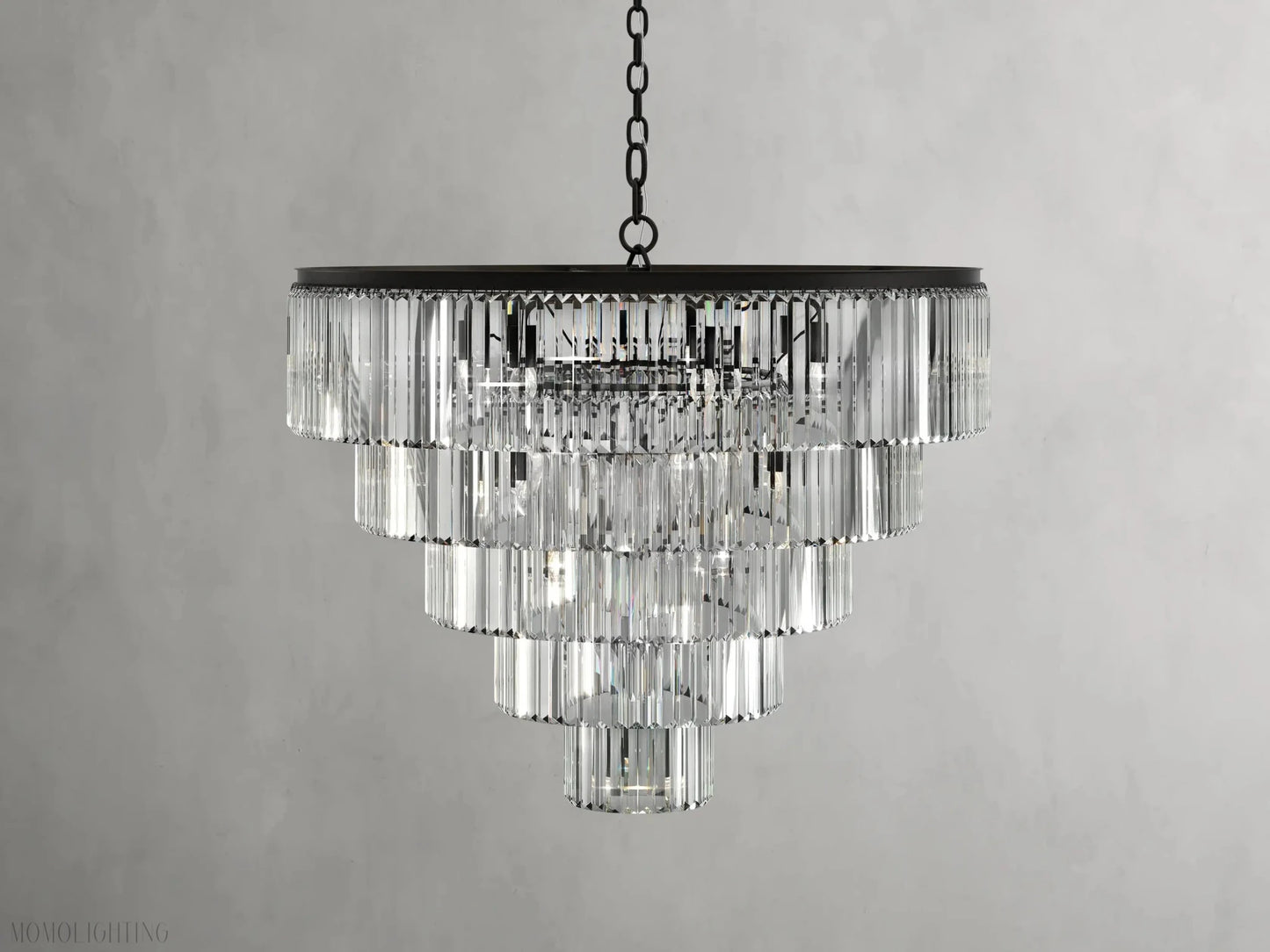 Leyland Tiered Round Chandelier-Nobipets