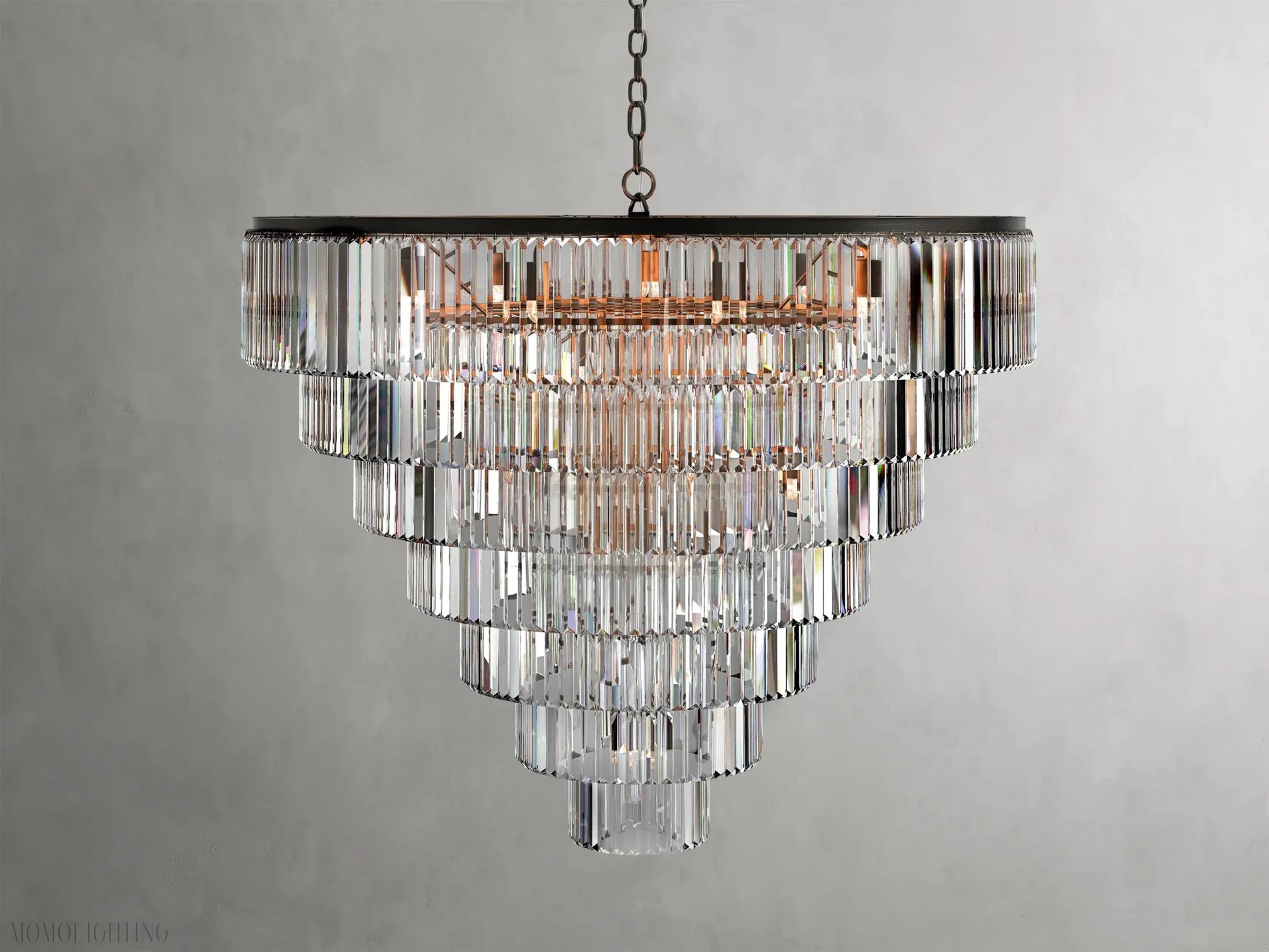 Leyland Tiered Round Chandelier-Nobipets