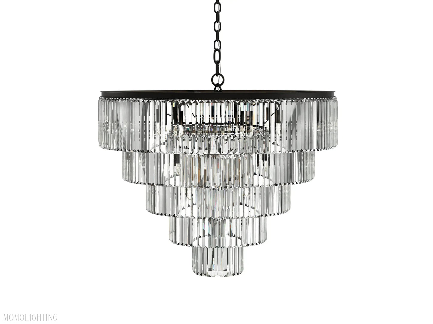 Leyland Tiered Round Chandelier-Nobipets