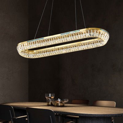 Light Luxury Creative Multi-layer Shell Crystal Art Chandelier for Living/Dining Room-Nobipets