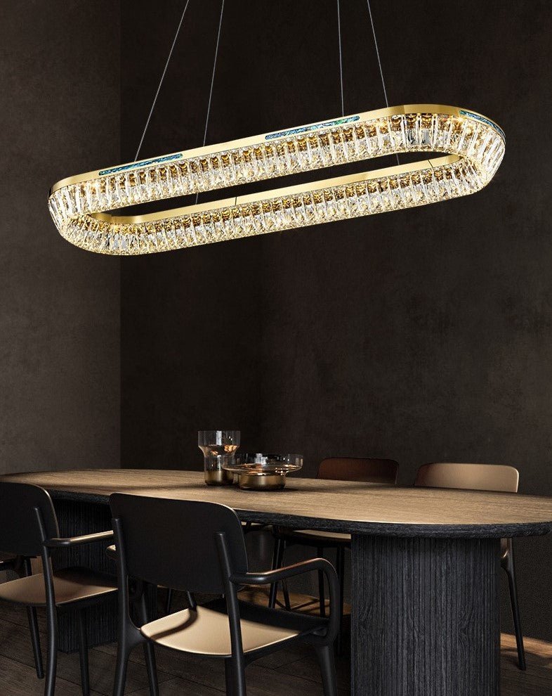 Light Luxury Creative Multi-layer Shell Crystal Art Chandelier for Living/Dining Room-Nobipets