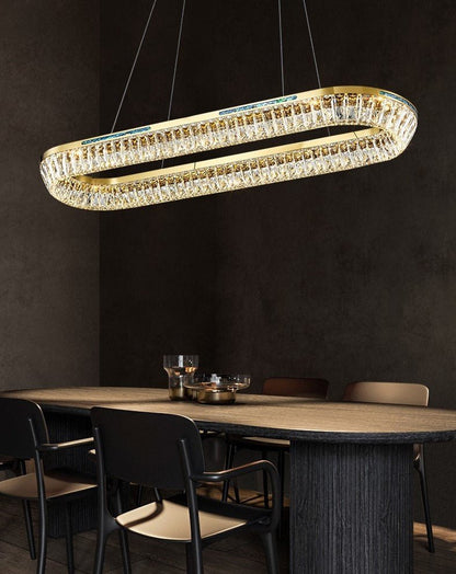 Light Luxury Creative Multi-layer Shell Crystal Art Chandelier for Living/Dining Room-Nobipets