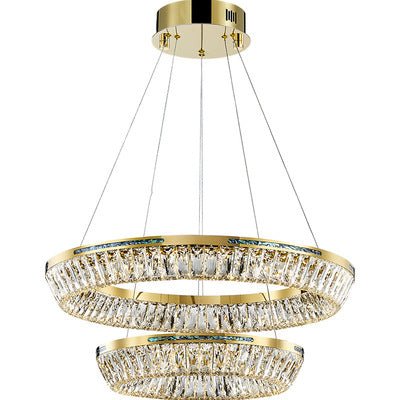 Light Luxury Creative Multi-layer Shell Crystal Art Chandelier for Living/Dining Room-Nobipets