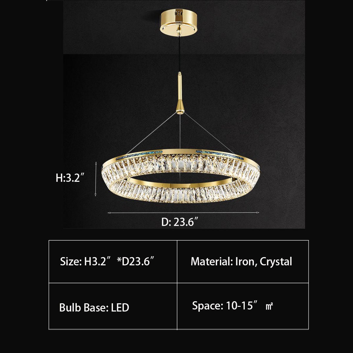 Light Luxury Creative Multi-layer Shell Crystal Art Chandelier for Living/Dining Room-Nobipets