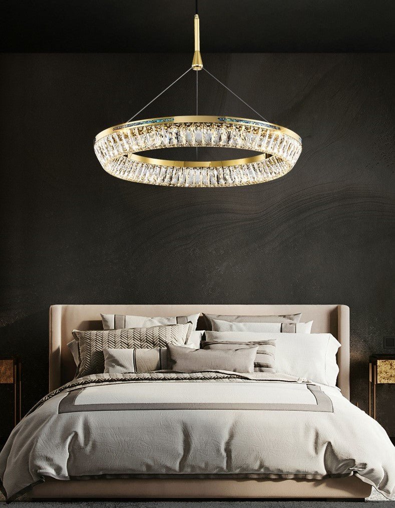 Light Luxury Creative Multi-layer Shell Crystal Art Chandelier for Living/Dining Room-Nobipets