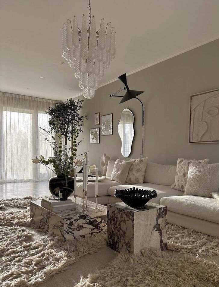 Light Luxury Multi-layered Teardrop Waterfall Chandelier for Living Room/Bedroom-Nobipets